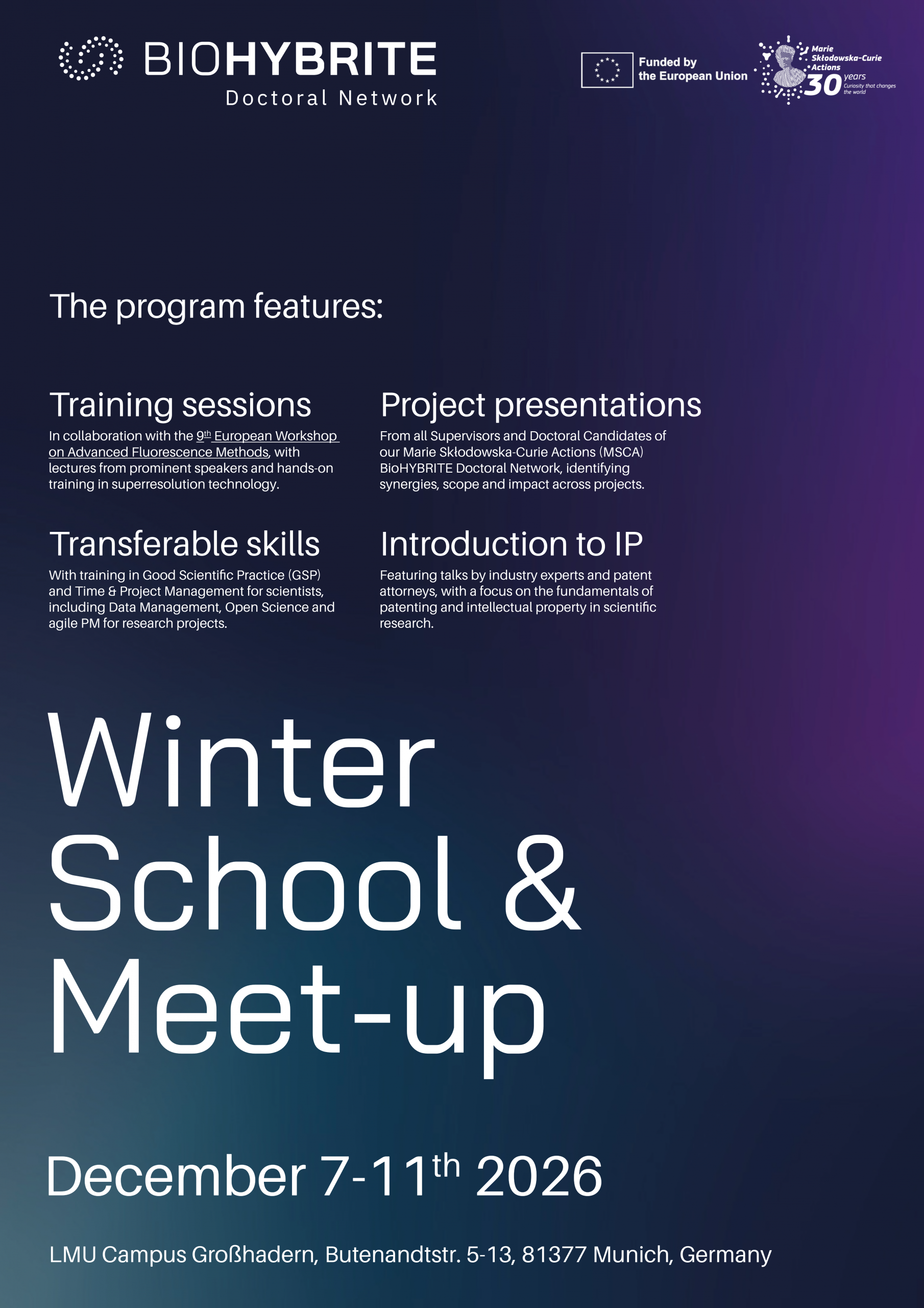 Upcoming Winter School & Meet-up